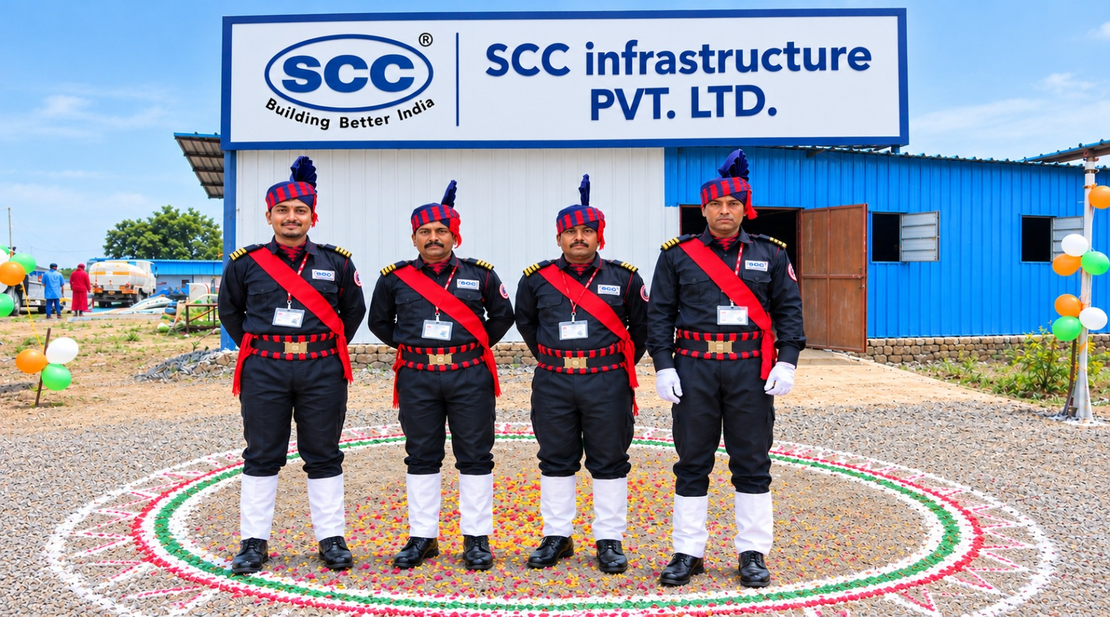 SCC Infrastructure security team at their project site